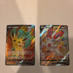 Pokemon Evolving Skies Full Art 2 Card Lot Leafeon/Sylveon - Image 1