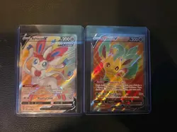 Pokemon Evolving Skies Full Art 2 Card Lot Leafeon/Sylveon - Image 2