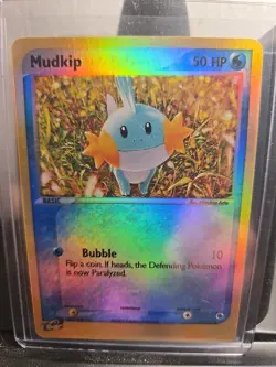 Pokemon Mudkip Reverse Holo Ruby and Sapphire #59/109 LP Common Card DMG’D - Image 1