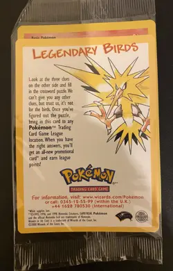 Pokemon Movie Promo Legendary Birds Moltres Sealed Mint Condition Rare Card - Image 1