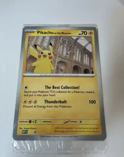 Pikachu at the Museum Jumbo Promo Card - Brand new and sealed. - Image 1