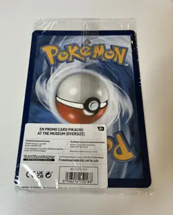 Pikachu at the Museum Jumbo Promo Card - Brand new and sealed. - Image 2