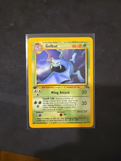 1st Edition Golbat 34/62 Fossil Uncommon Vintage Pokemon Card LP - Image 1