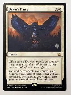 Dawn's Truce R 0009 Rare - PROMO - MTG - LP Non-foil - Promo Pack: Bloomburrow - Image 1
