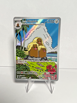 Pokemon Surging Sparks Alolan Dugtrio Card 208/191 Illustration Rare - Image 1