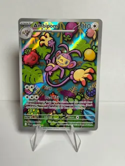 2025 Pokemon Phantasmal Flames - PFL EN Ambipom #107/094 Illustration Rare MH - Image 1