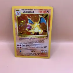 Charizard 004/130 Base Set Holo Vintage Pokemon 1995 96 98 Ungraded - Image 1