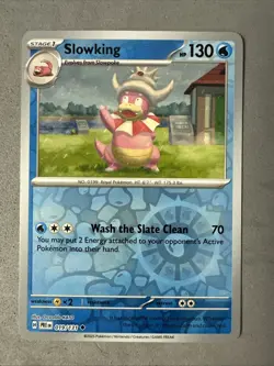 Pokemon TCG * SV Prismatic Evolutions * 19/131 Slowking U REVERSE HOLO* FRESH PK - Image 1