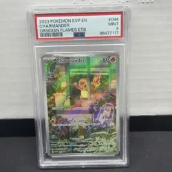 PSA 9 Mint 2023 Pokemon SVP EN Charmander Obsidian Flames ETB #044 - Image 1