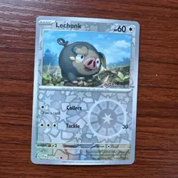 Lechonk 155/198 Pokemon Center Exclusive Stamp Reverse Holo NM/M - Image 1
