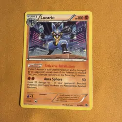 2012 Pokemon, B&W Next Destinies Promos, #64/99 Lucario, Cosmos Holo Rare - Image 1