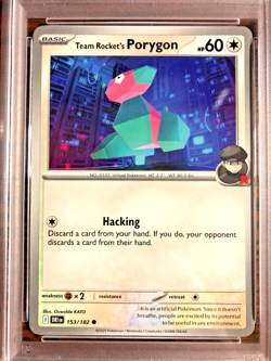 Team Rocket's Porygon Common #153 - PSA GEM MT 10 - Destined Rivals - Pokemon - Image 2
