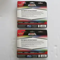 (2) Pokemon Prismatic Evolutions Tech Sticker Collection Sealed- Leafeon Sylveon - Image 4