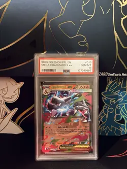 Pokemon Mega Charizard X EX Holo Double Rare 013/094 Phantasmal Flames PSA 10 - Image 1