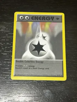 Pokemon TCG Double Colorless Energy Shadowless Base Set 1st Edition 96/102 NM! - Image 3