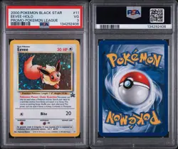 2000 POKEMON PROMO BLACK STAR #11 EEVEE-HOLO PROMO-POKEMON LEAGUE PSA VG 3 - Image 4