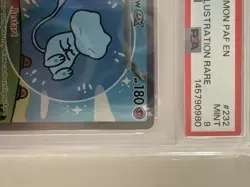 2024 Pokemon S&V Paldean Fates Mew Ex SIR 232/091 BUBBLE MEW PSA 9 MINT 🔥 - Image 5