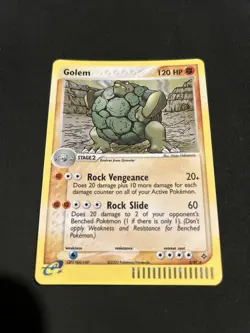 Pokemon TCG Golem EX Dragon 5/97 Holo Holo Rare LP - Image 1