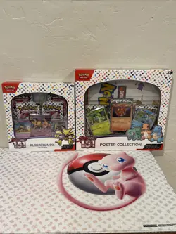 NEW- Pokemon Scarlet & Violet 151 Alakazam Ex & Poster Collection Box Lot-Sealed - Image 1