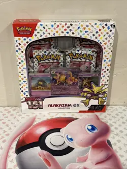 NEW- Pokemon Scarlet & Violet 151 Alakazam Ex & Poster Collection Box Lot-Sealed - Image 4