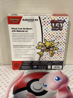 NEW- Pokemon Scarlet & Violet 151 Alakazam Ex & Poster Collection Box Lot-Sealed - Image 5