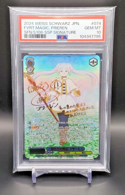 PSA 10 Weiss Schwarz Frieren Signed SSP S108-074 Beyond Journey's End Japan F/S - Image 1