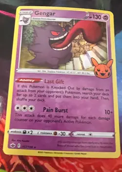 Pokemon Card Gengar 057/198 Holo Rare NM-Mint Trick or Trade Halloween - Image 1