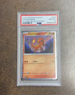 Charmander 047 Black Star Promo 151 Poster Collection Pokemon Card PSA 10: - Image 1