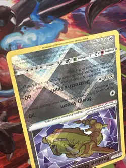 Pokemon TCG Radiant Steelix 124/196 Lost Origin Holo Raw Card - Image 3