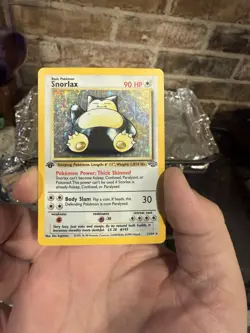 Pokemon 1999 Jungle Snorlax Holo Rare Card 11/64 1st Edition - Image 1