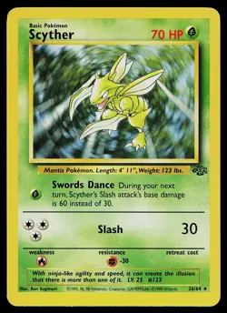 Pokemon Card - Scyther Jungle 26/64 Rare - Image 1