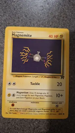 Magnemite 60/82 Team Rocket Set - Vintage WOTC Pokemon Card 2000 - Unlimited - Image 1