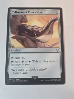 MTG Talisman of Conviction (363/843) Final Fantasy Commander MP - Image 1
