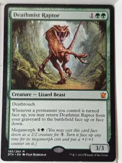 Deathmist Raptor - Dragons of Tarkir - Magic the Gathering MTG Nice! - Image 1