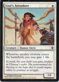 MTG: Rise of the Eldrazi: Soul's Attendant: Lightly Played Condition - Image 1