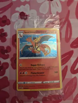 Pokemon Center Exclusive Special Delivery Charizard Card Sealed Promo Card - Image 1