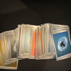 89 Pokemon English Scarlet & Violet 151 COSMOS Foil Energy Cards + Many Swirls - Image 2