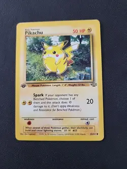 Pokemon TCG Pikachu 60/64 Jungle 1st Edition-LP - Image 1