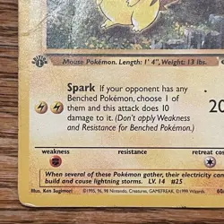 Pikachu 60/64 1999 Jungle 1st Edition Pokemon - Image 5