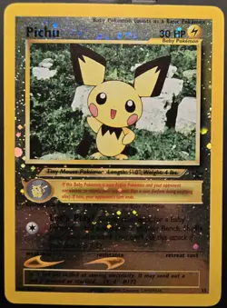 Pichu 35 Star Promo Reverse Holo NM Pokemon w/ 2022 Japan Secret Teams Sleeve - Image 3