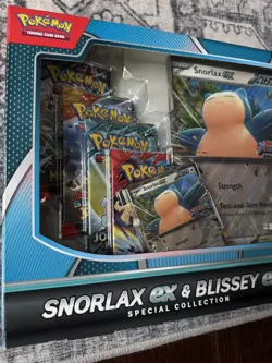 Pokemon Snorlax Ex & Blissey Ex Special Collection Box! Walmart Exclusive, 8Pks - Image 2
