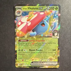 Pokemon TCG Erika's Vileplume ex 003/217 ASC Full Art Holo Rare Plant 310HP - Image 1