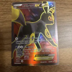 Pokemon TCG Umbreon EX 119/124 LP Full Art Ultra Rare XY Fates Collide - Image 1