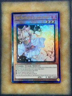 Yugioh Ash Blossom & Joyous Spring RA01-EN008 Prismatic Ultimate Rare 1st Ed NM - Image 1