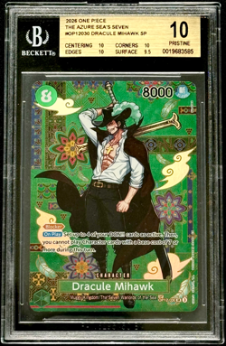 Dracule Mihawk OP14-EB 04 SP Alt Art SR ENG One Piece OP12-030 BGS 10 - Image 1