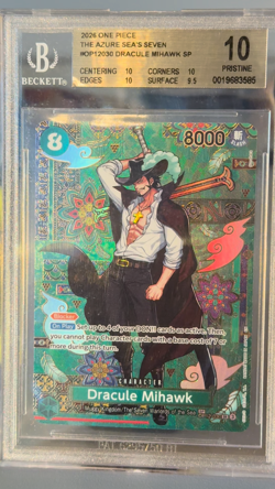 Dracule Mihawk OP14-EB 04 SP Alt Art SR ENG One Piece OP12-030 BGS 10 - Image 2