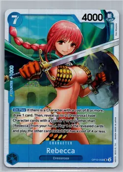 Rebecca OP10-058 SR Super Rare Foil ONE PIECE TCG OP10 Royal Blood ENGLISH - Image 1