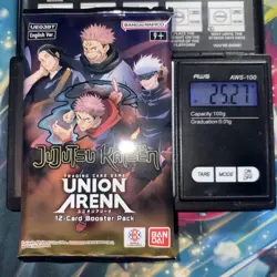 Heavy 25.27g Union Arena Sealed Jujutsu kaisen Booster Pack - Image 1