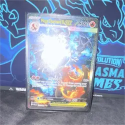 Pokemon Mega Charizard X EX Full Art Holo Card Phantasmal Flames Set - Image 1