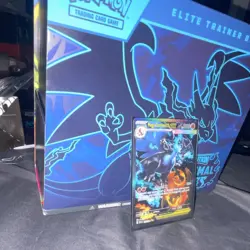 Pokemon Mega Charizard X EX Full Art Holo Card Phantasmal Flames Set - Image 2
